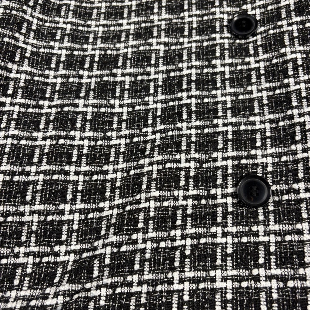 Loft Size 6 Mini Shift Dress Faux Button 90s Y2K Plaid Sleeveless - Picture 5 of 12
